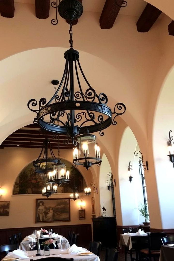 Ornate Wrought Iron Details - 22 spanish style dining room ideas