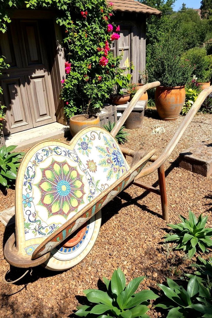 Outdoor Art Installation - 22 Old Wheelbarrow Ideas