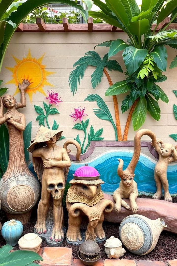 Outdoor Art Installations - 22 Tropical Patio Ideas