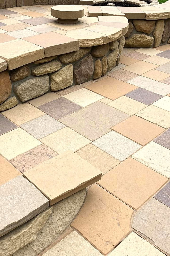 Outdoor Artisanal Stone Design - 22 Stone Walkway Ideas