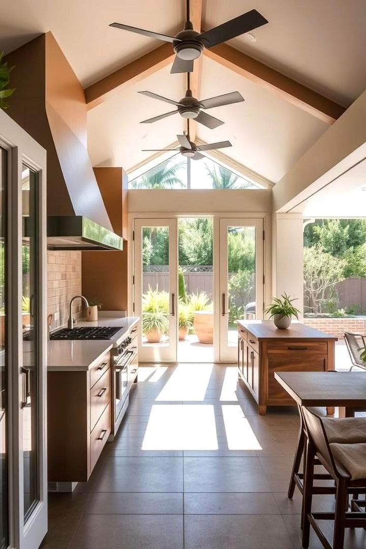 Outdoor Connected Cooking Area - 22 Barndominium Kitchen Ideas