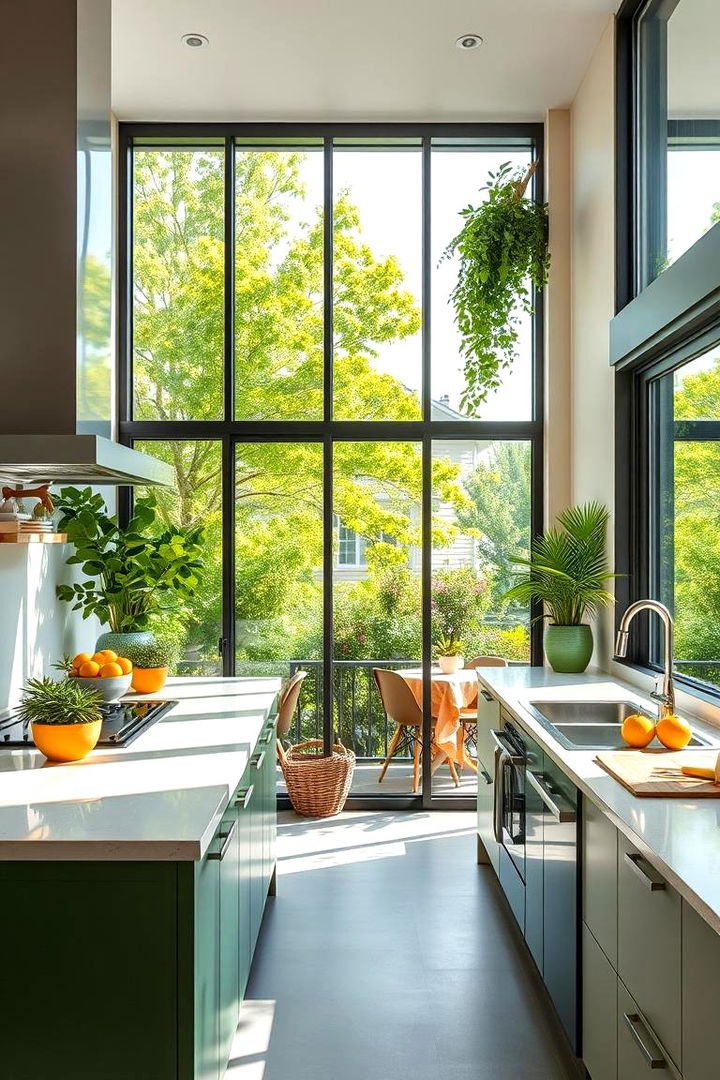 Outdoor Connection Vision - 22 Green and Yellow Kitchen Ideas