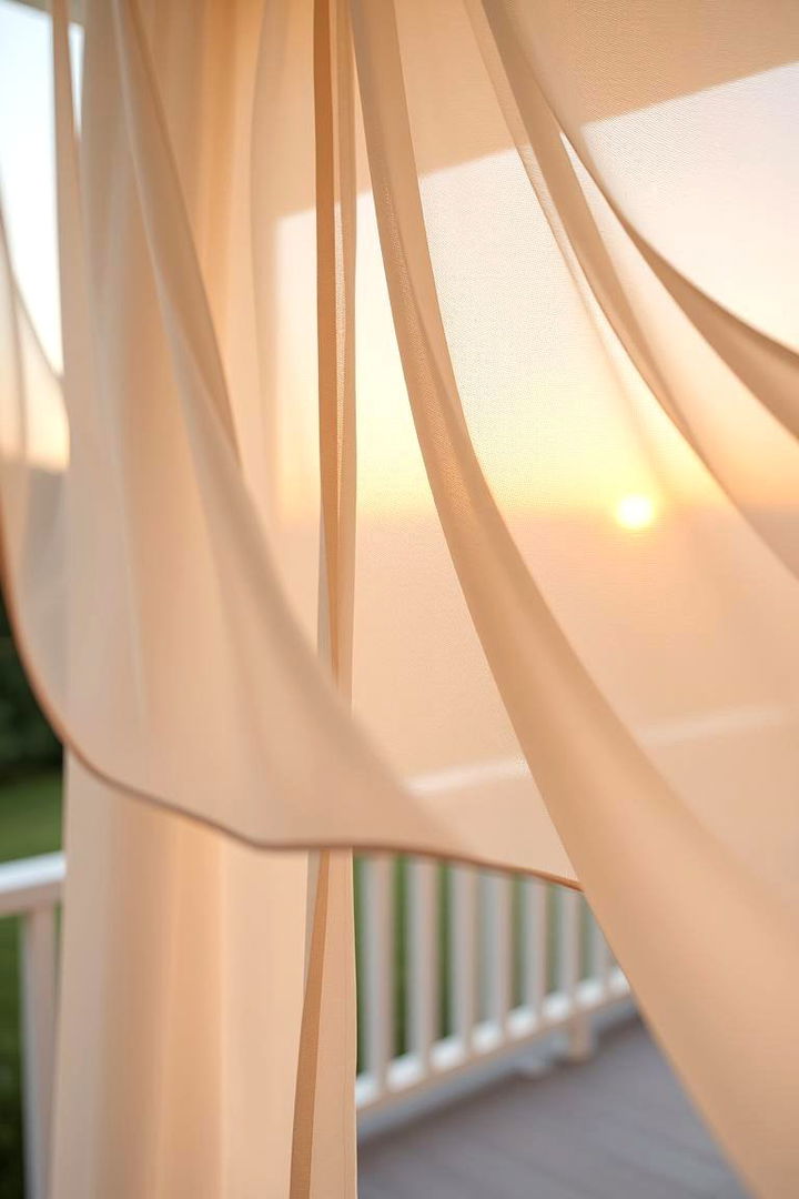 Outdoor Curtains for Intimate Spaces - 22 Deck Privacy Ideas