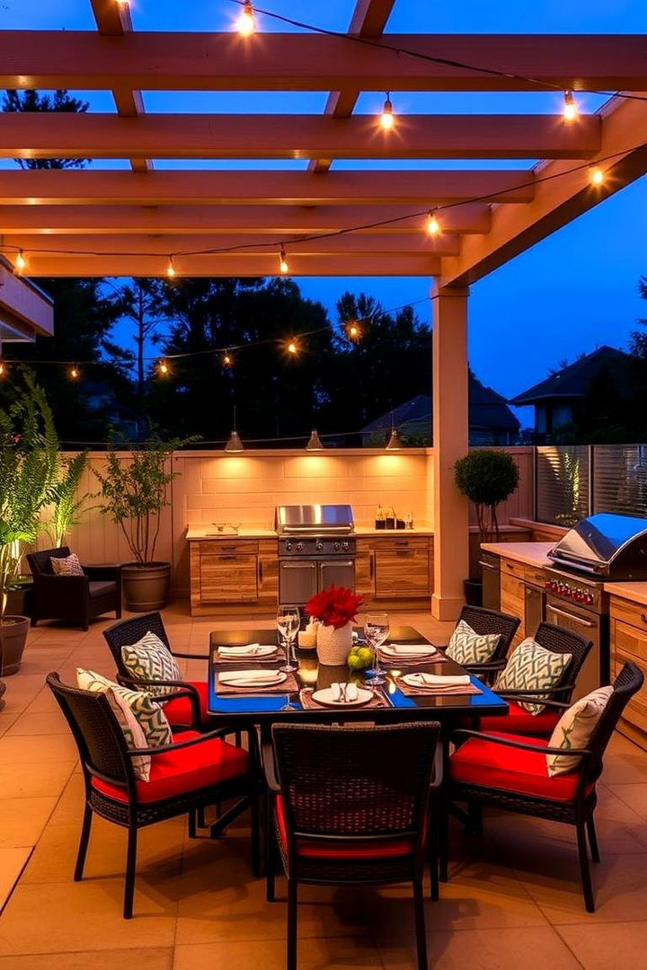 Outdoor Diner Area Delight - 22 Arizona Backyard Ideas