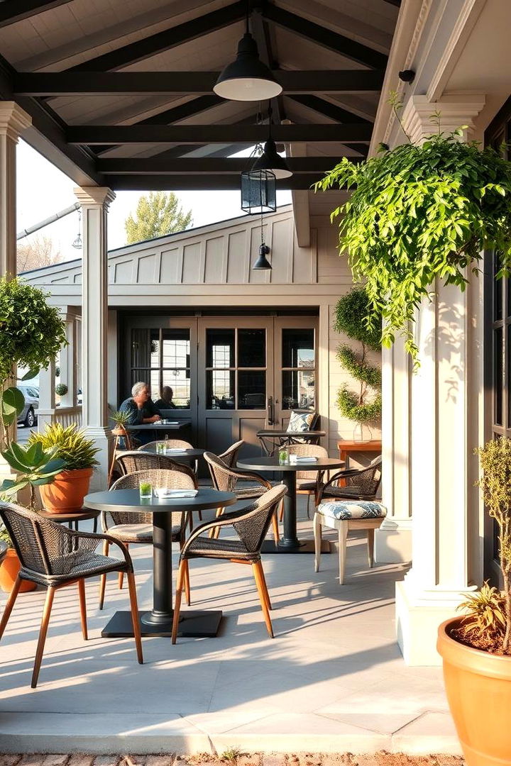 Outdoor Dining Areas - 22 Modern Front Porch Ideas