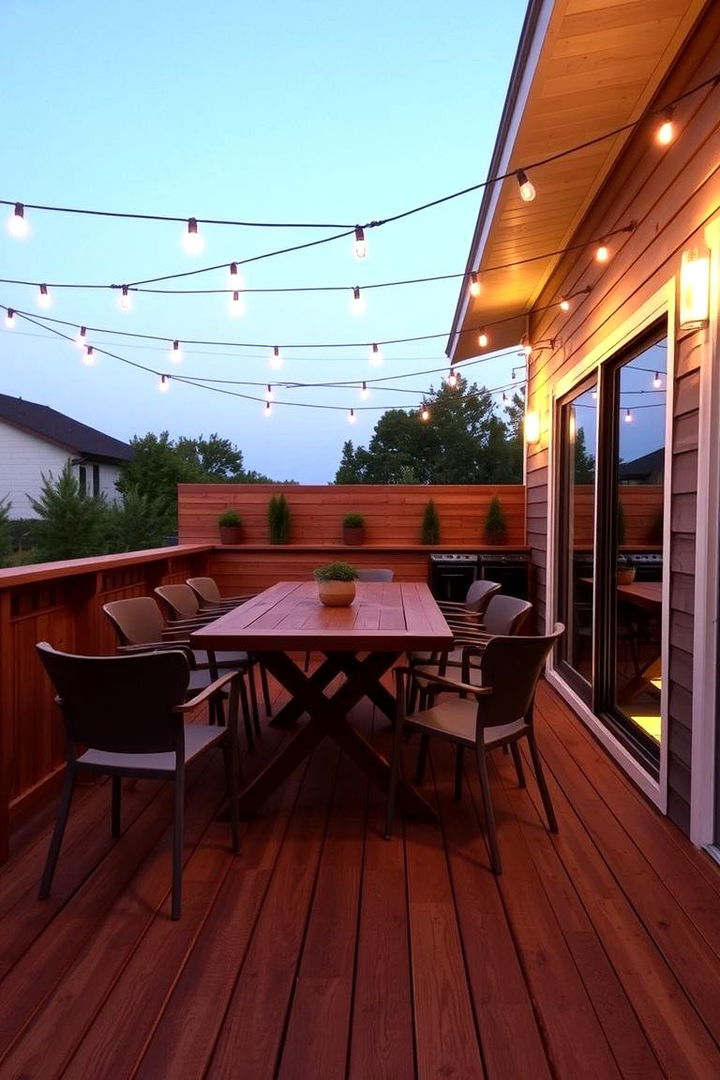 Outdoor Dining Deck - 22 Backyard Deck Ideas