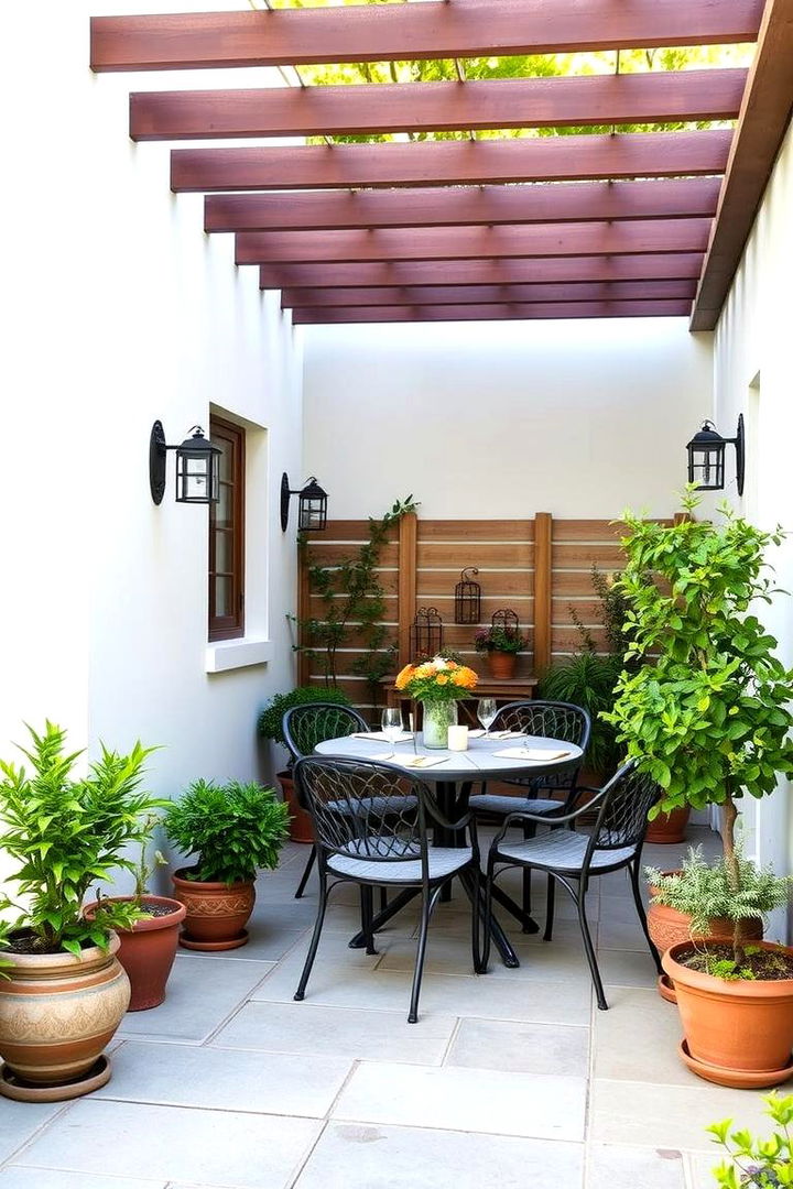 Outdoor Dining Nook - 22 Corner Patio Ideas