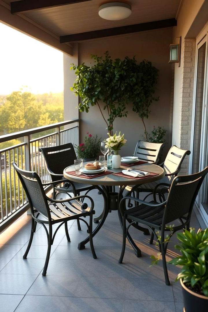 Outdoor Dining Spot - 22 Balcony Ideas