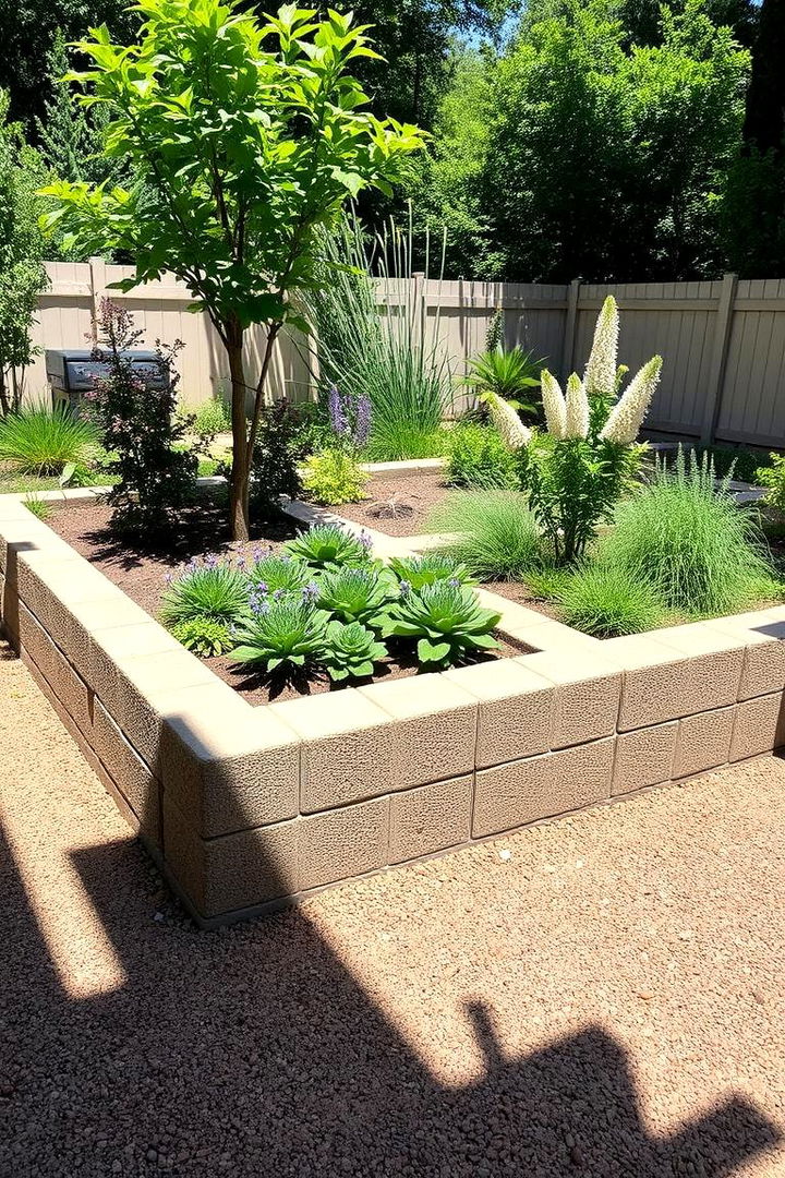 Outdoor Divider - 22 Cinder Block Garden Ideas
