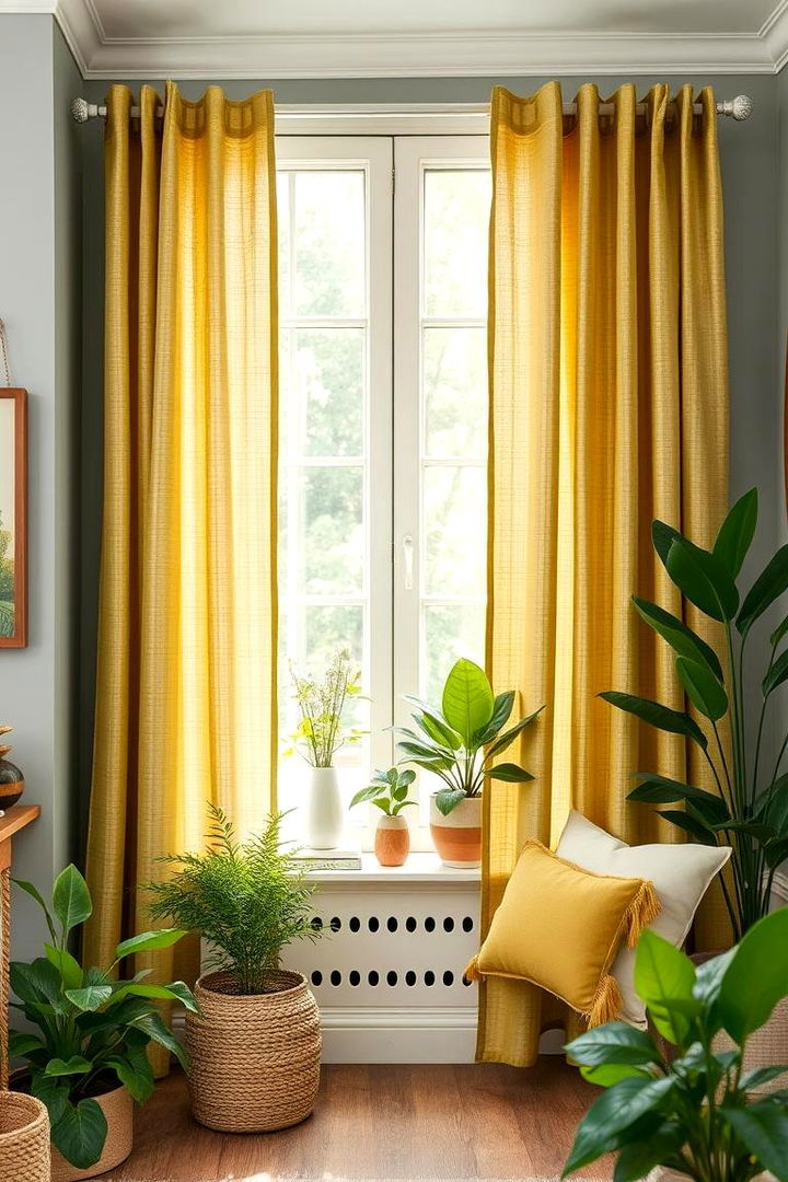 Outdoor Echoes Green Hues and Natural Inspiration - 22 What Color Curtains Go With Gray Walls