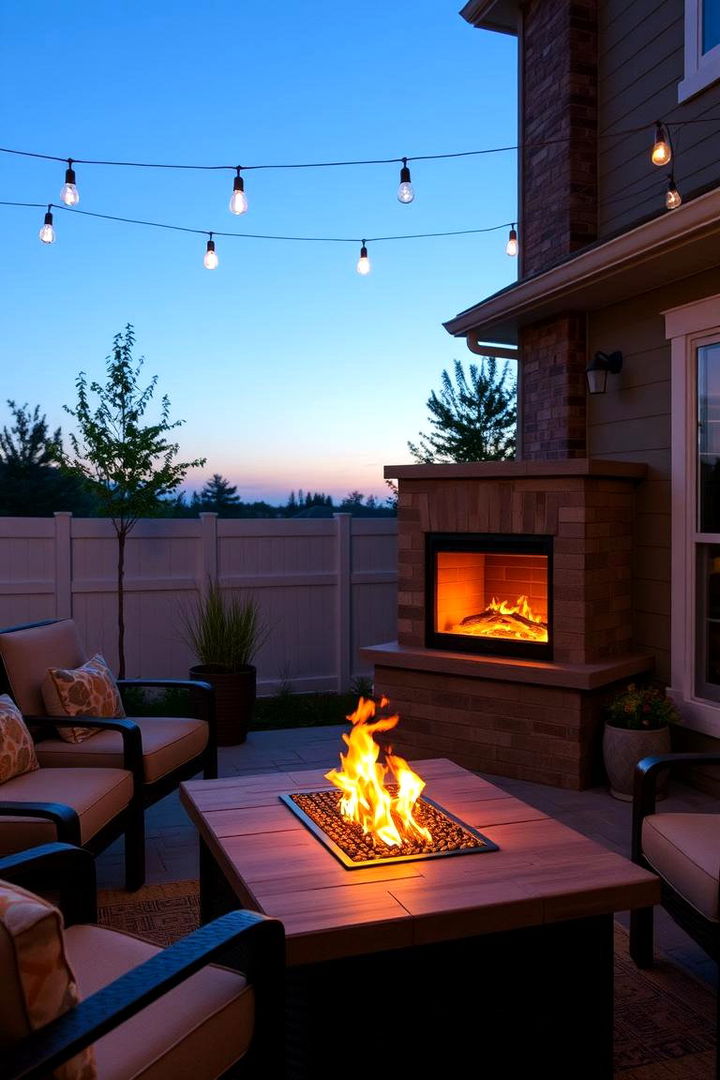 Outdoor Electric Fireplace for Patio Ambiance - 22 Electric Fireplace Ideas