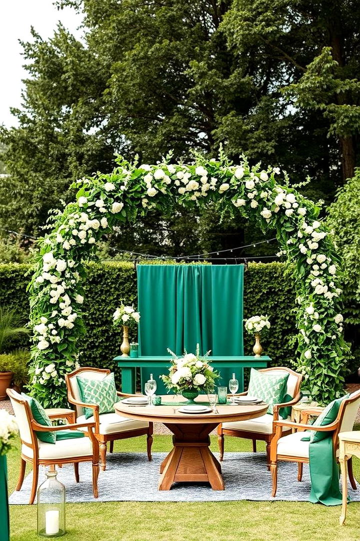Outdoor Emerald Garden Weddings - 22 Emerald Green Wedding Ideas
