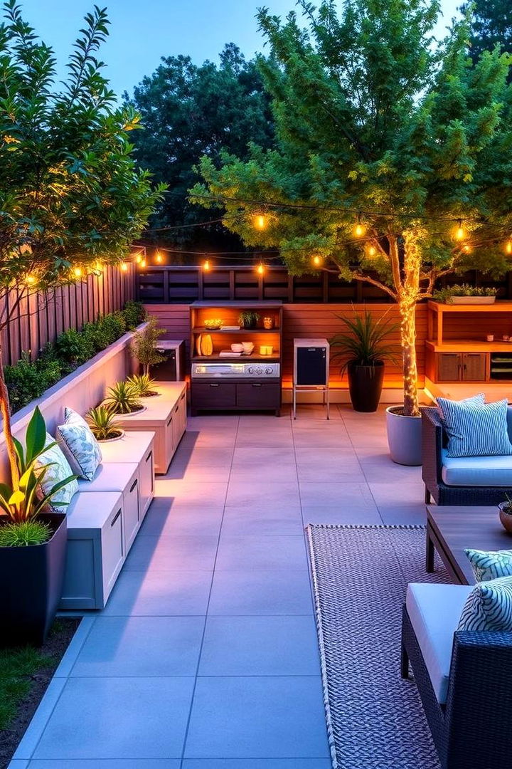 Outdoor Entertaining Lounge - 22 Ground Level Deck Ideas
