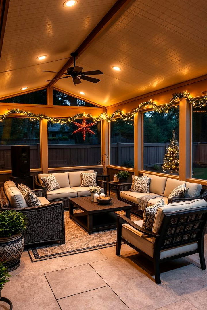 Outdoor Entertainment Zone - 22 Small Screened-in Porch Ideas