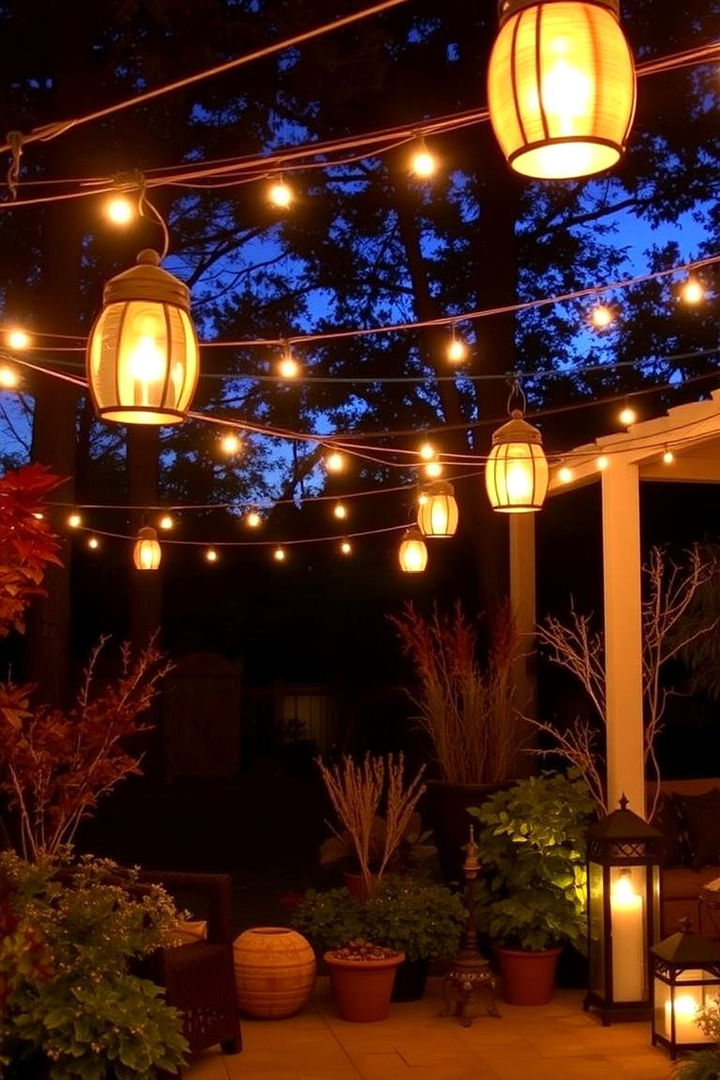 Outdoor Fall Lighting Designs - 22 Fall Decor Ideas