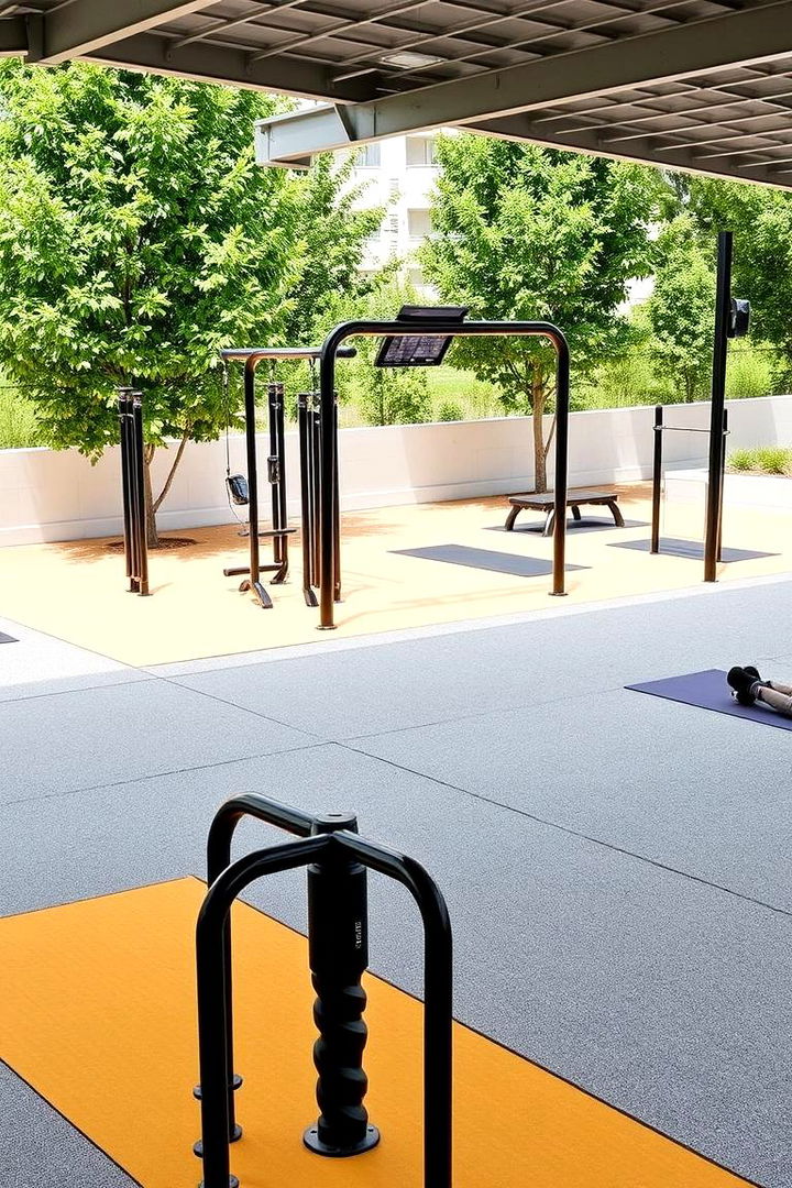 Outdoor Fitness Zone - 22 Townhouse Backyard Ideas
