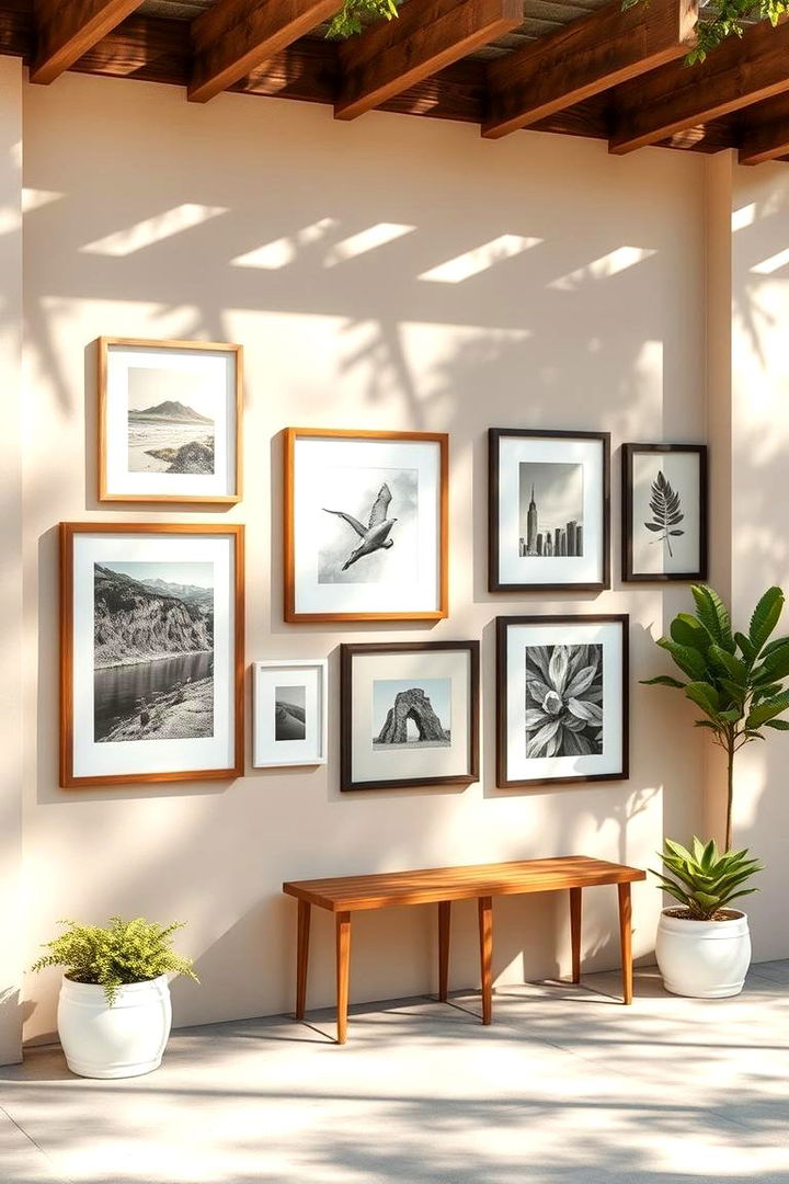 Outdoor Gallery Walls - 22 Patio Wall Ideas