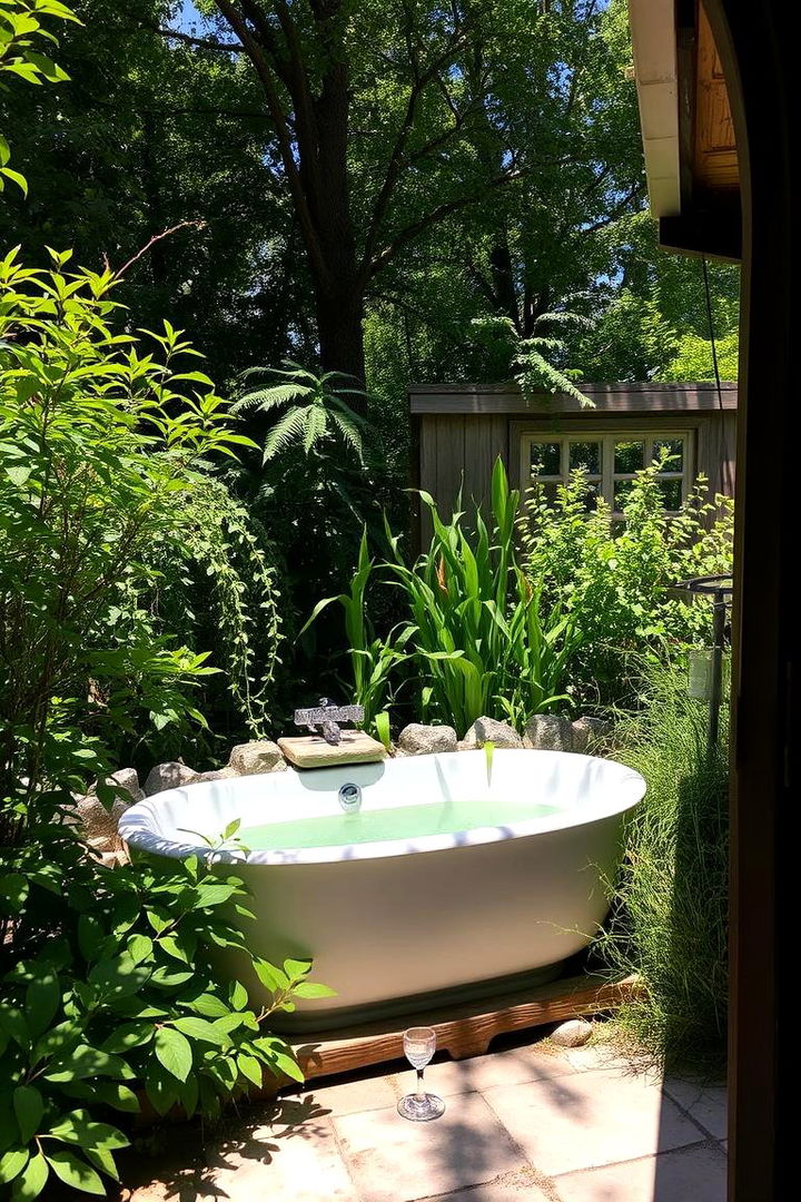 Outdoor Garden Bathtub - 22 Bathtub Ideas