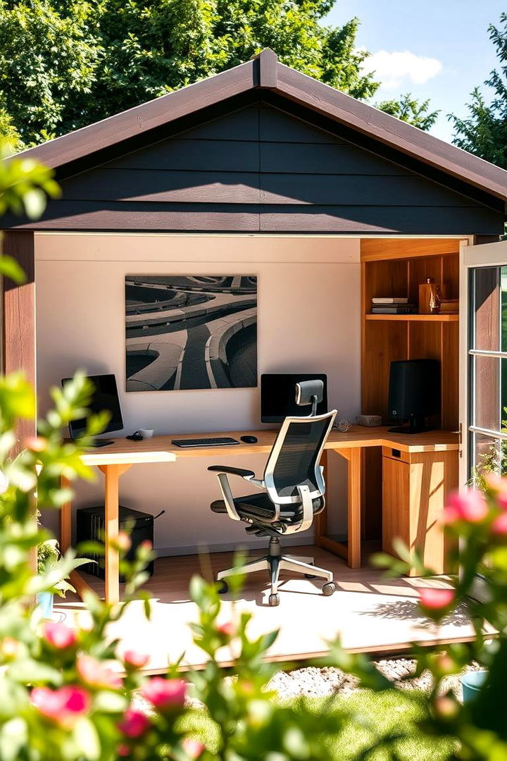 Outdoor Home Office - 22 Garden Shed Ideas