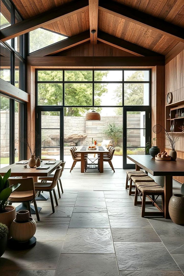Outdoor Indoor Flow Enhancements - 22 Craftsman Dining Room Ideas