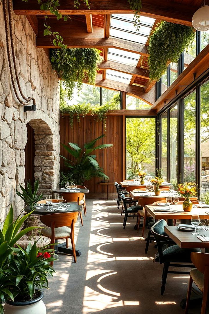 Outdoor Inspired Dining Room - 22 Dining Room Design Ideas
