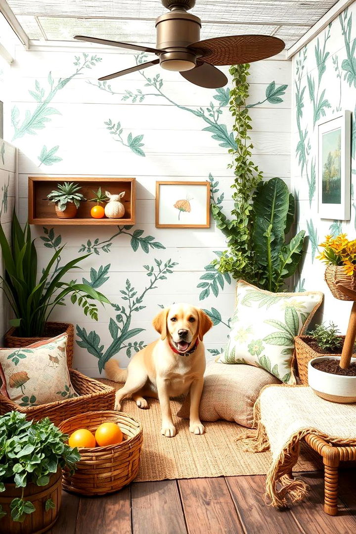 Outdoor Inspired Dog Room - 22 Dog Room Ideas