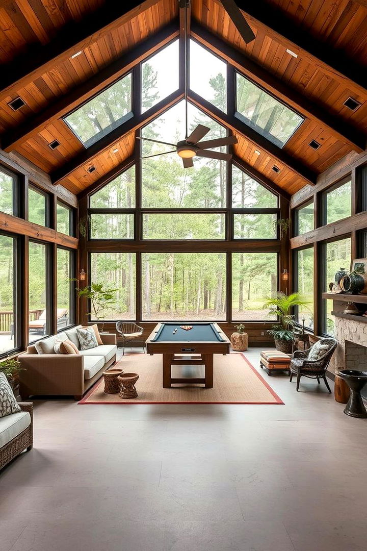 Outdoor Inspired Game Room - 22 Game Room Ideas