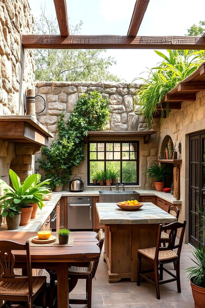 Outdoor Inspired Oasis with a Mexican Touch - 22 Mexican Kitchen Ideas