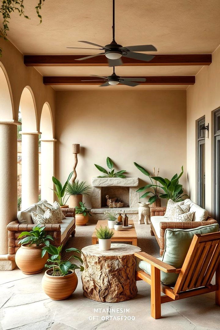 Outdoor Inspired Tranquility - 22 Beige Living Room Ideas