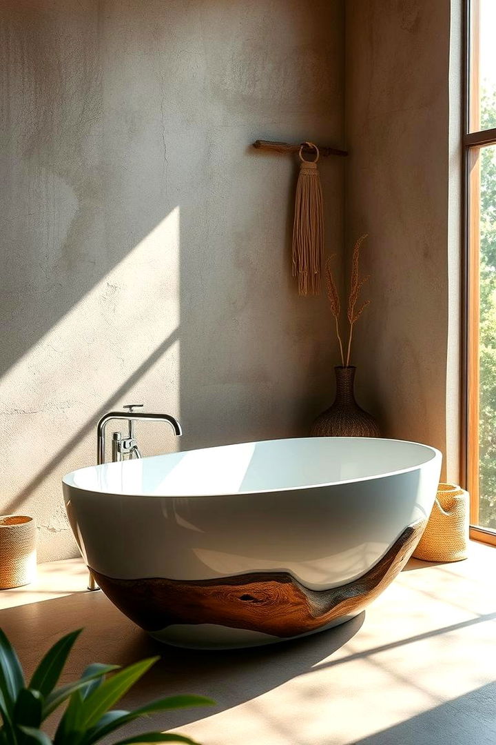 Outdoor Inspired Tub - 22 Natural Bathroom Ideas