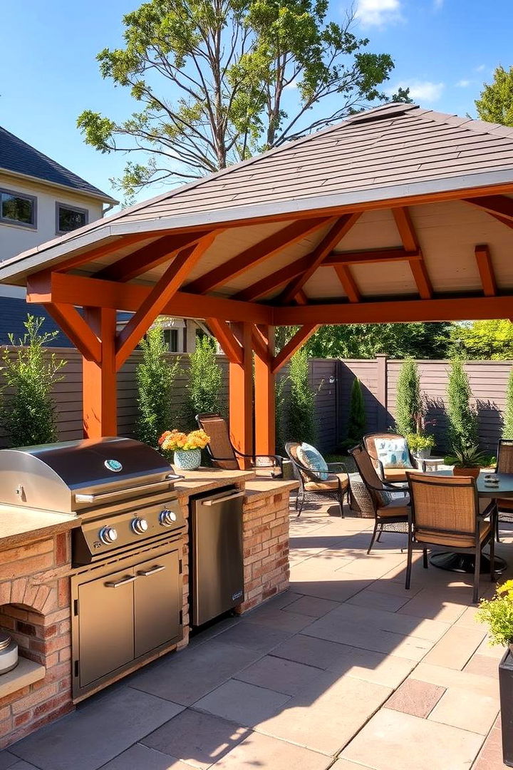 Outdoor Kitchen Delight - 22 patio with a gazebo ideas