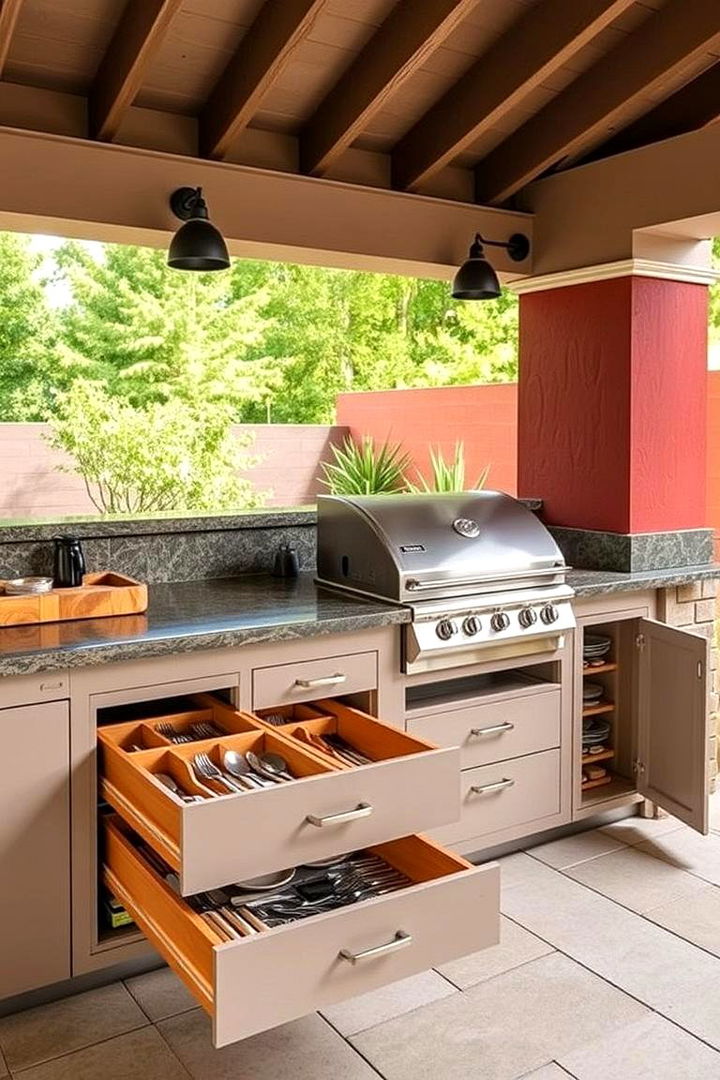 Outdoor Kitchen Storage Solutions - 22 Outdoor Storage Ideas