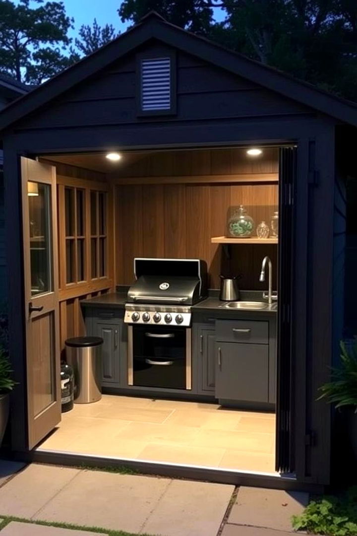 Outdoor Kitchen and BBQ Shed - 22 Garden Shed Ideas