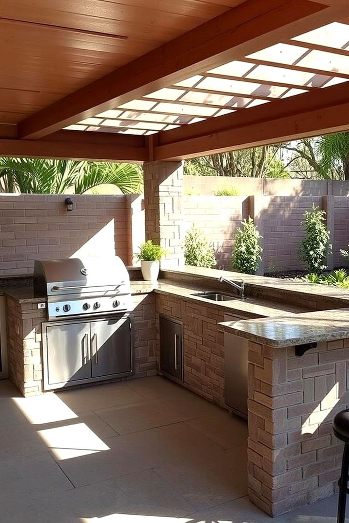 Outdoor Kitchen and Barbecue Space - 22 Large Backyard Ideas
