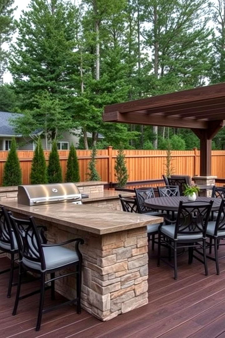 Outdoor Kitchen and Dining Deck - 22 Patio Deck Ideas