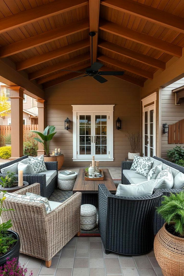 Outdoor Living Rooms - 22 Ideas for Ranch-Style Home Exteriors