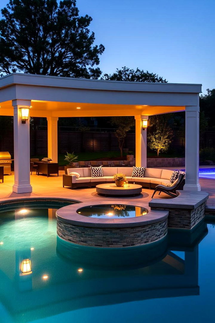 Outdoor Lounge Spool Pool Setting - 22 Spool Pool Ideas