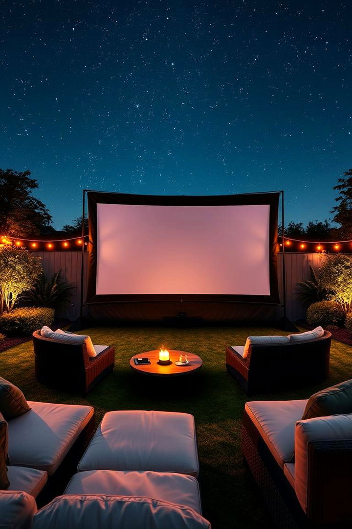 Outdoor Movie Screening Areas - 22 Outdoor Living Space Ideas