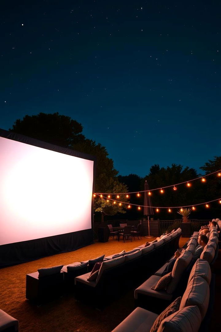 Outdoor Movie Theater - 22 Large Backyard Ideas