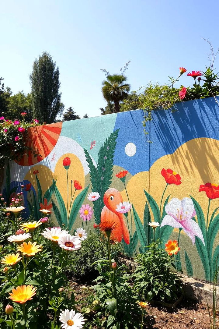 Outdoor Mural Wonders - 22 Garden Art Ideas