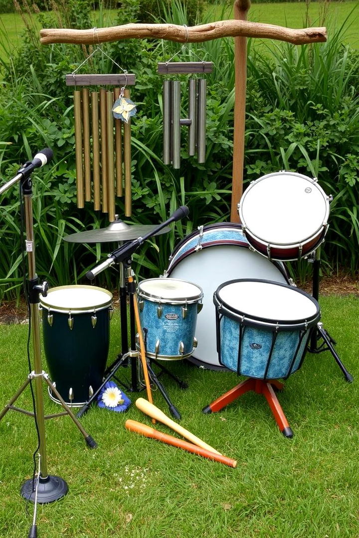 Outdoor Music Station - 22 Backyard Playground Ideas