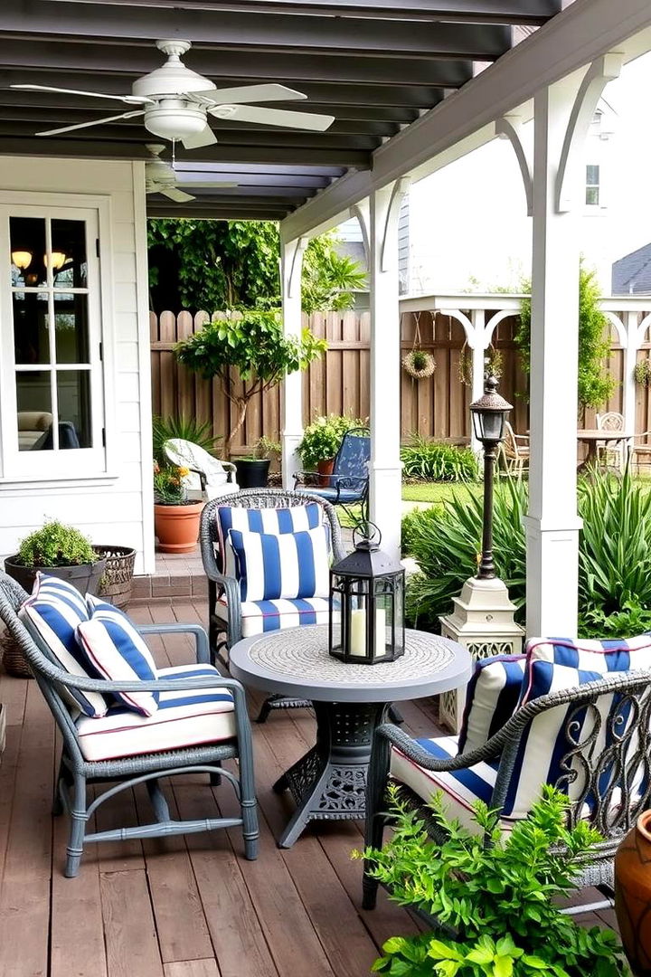 Outdoor Nautical Seating Areas - 22 Coastal Garden Ideas