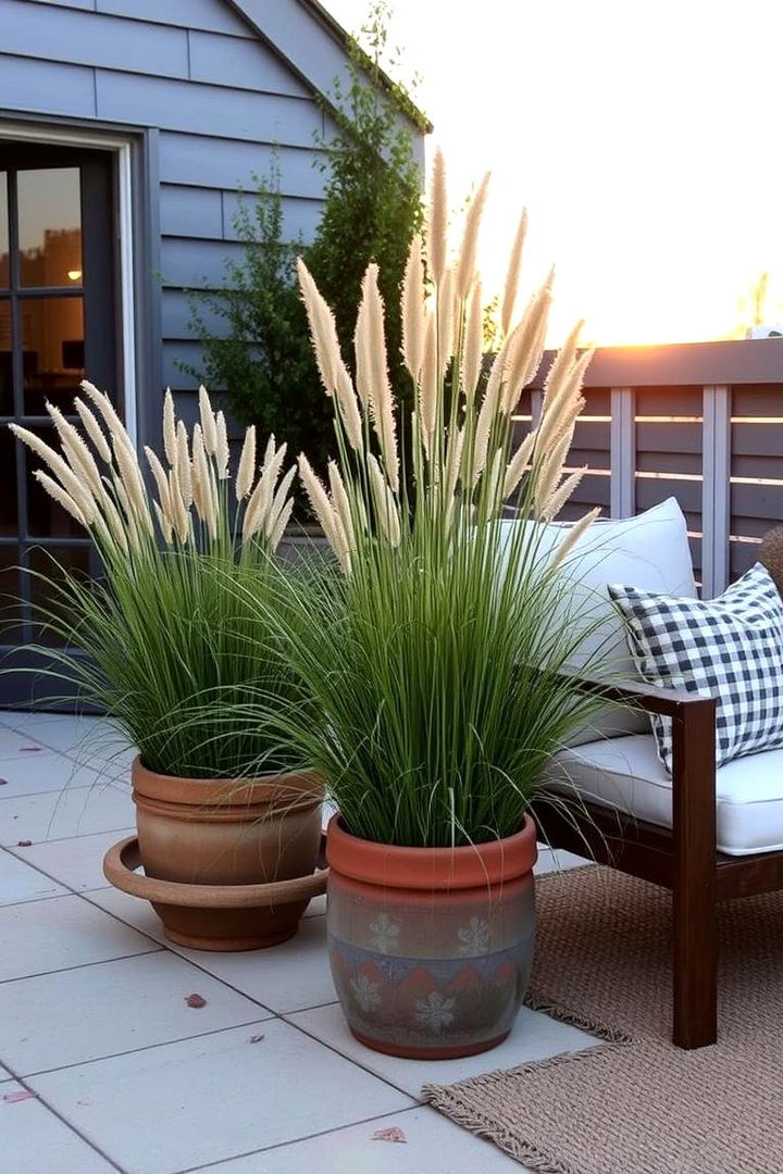 Outdoor Patio Charm - 22 Pampas Grass Decor Ideas