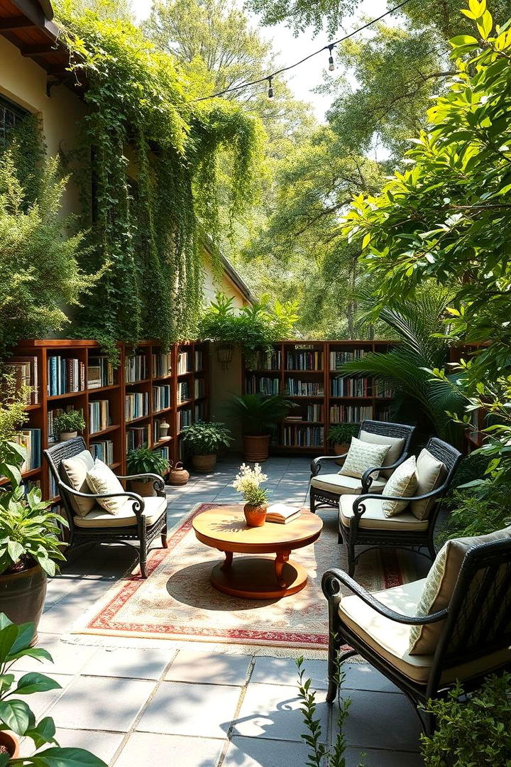 Outdoor Patio Library - 22 Home Library Ideas