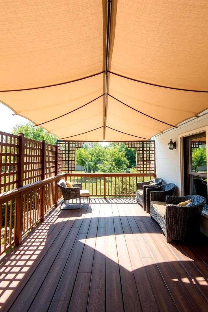 Outdoor Privacy Lattice Parasol - 22 Deck Lattice Ideas