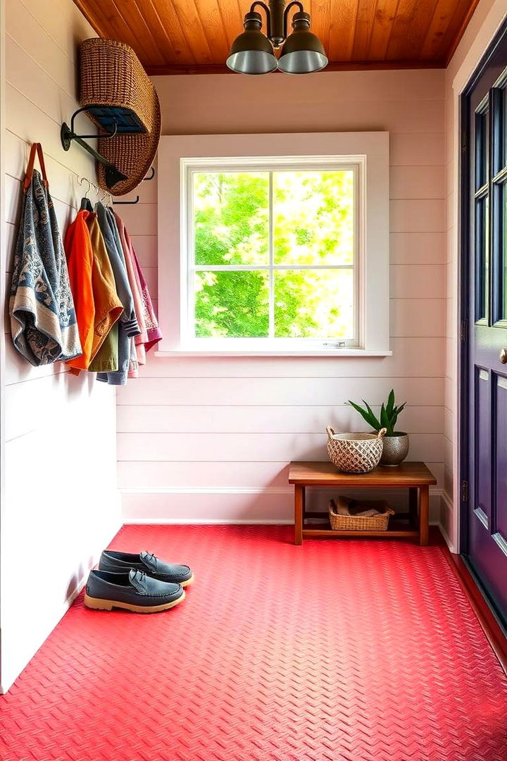 Outdoor Rated Rubber for Safety - 22 Mudroom Floor Ideas