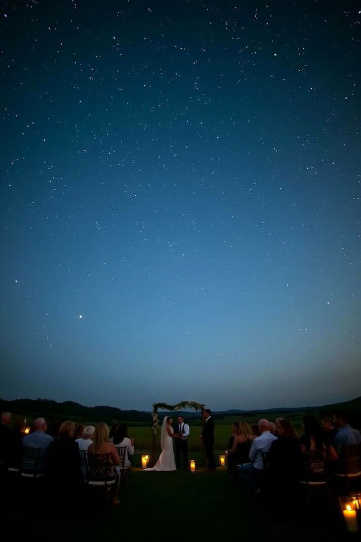 Outdoor Starry Ceremonies - 22 Western Wedding Ideas