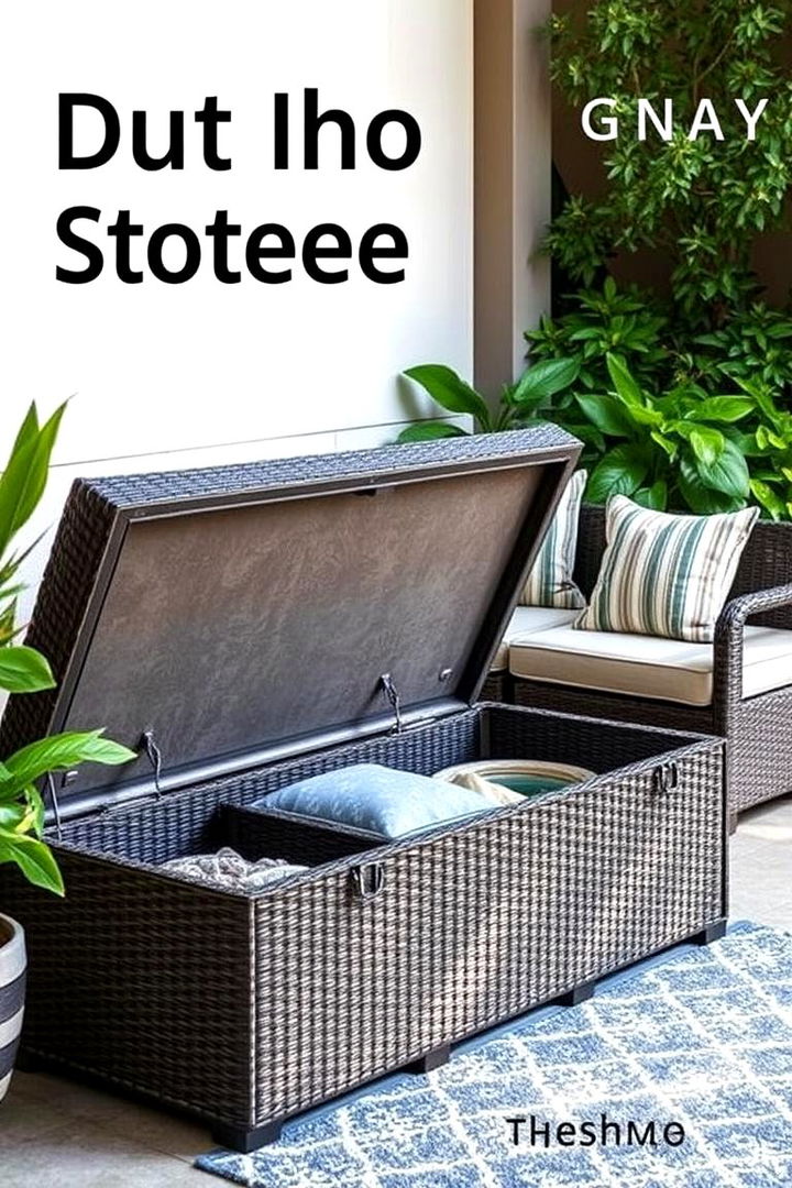 Outdoor Storage Ottoman - 22 Outdoor Toy Storage Ideas