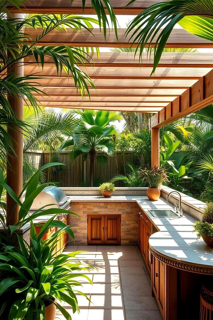 Outdoor Tropical Kitchen Retreat - 22 Tropical Kitchen Ideas