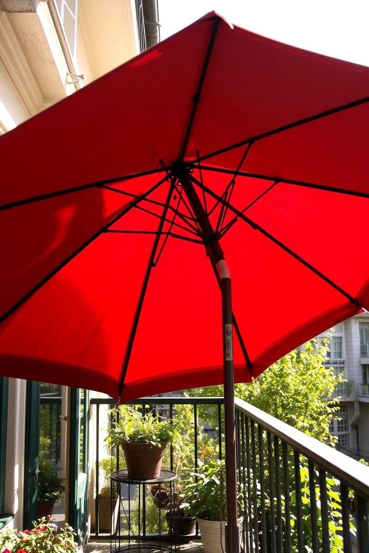 Outdoor Umbrellas for Classic Charm - 22 Balcony Shade Ideas